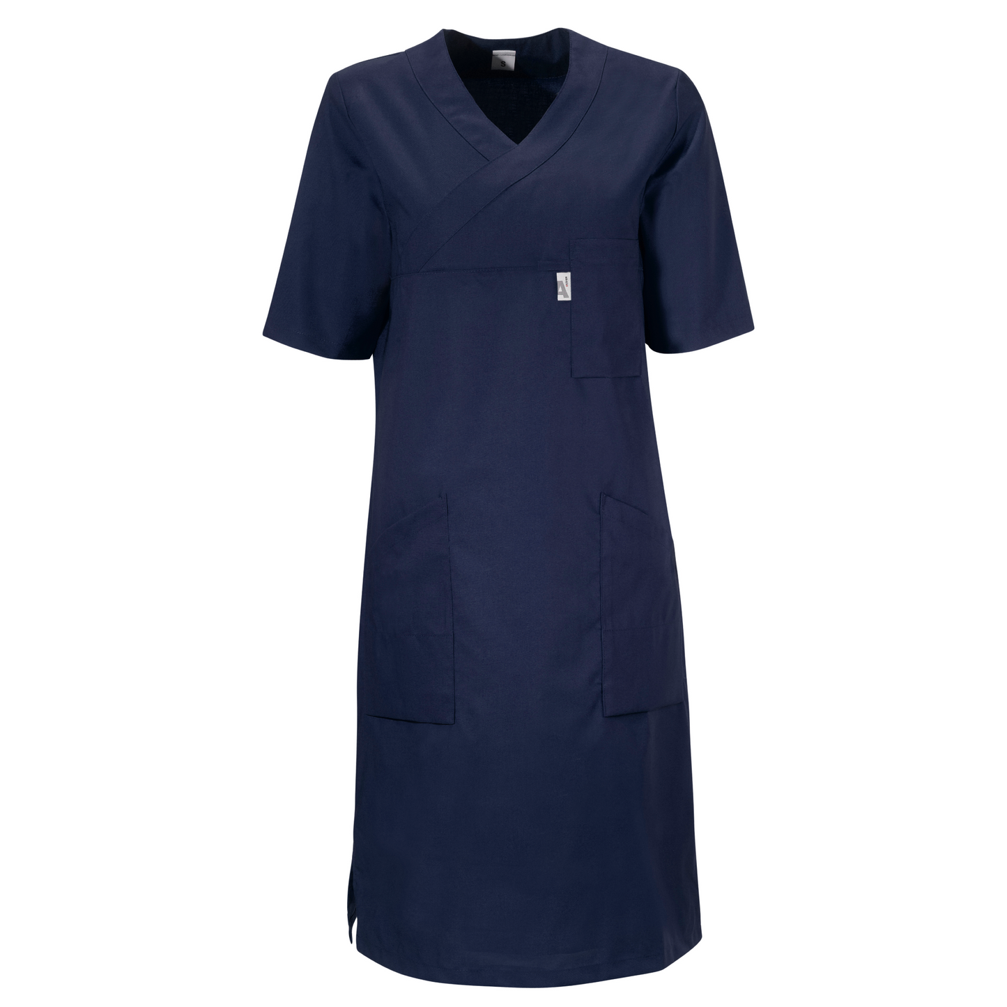 MW Basic vårdklänning i marin med fickor från MedicWear
