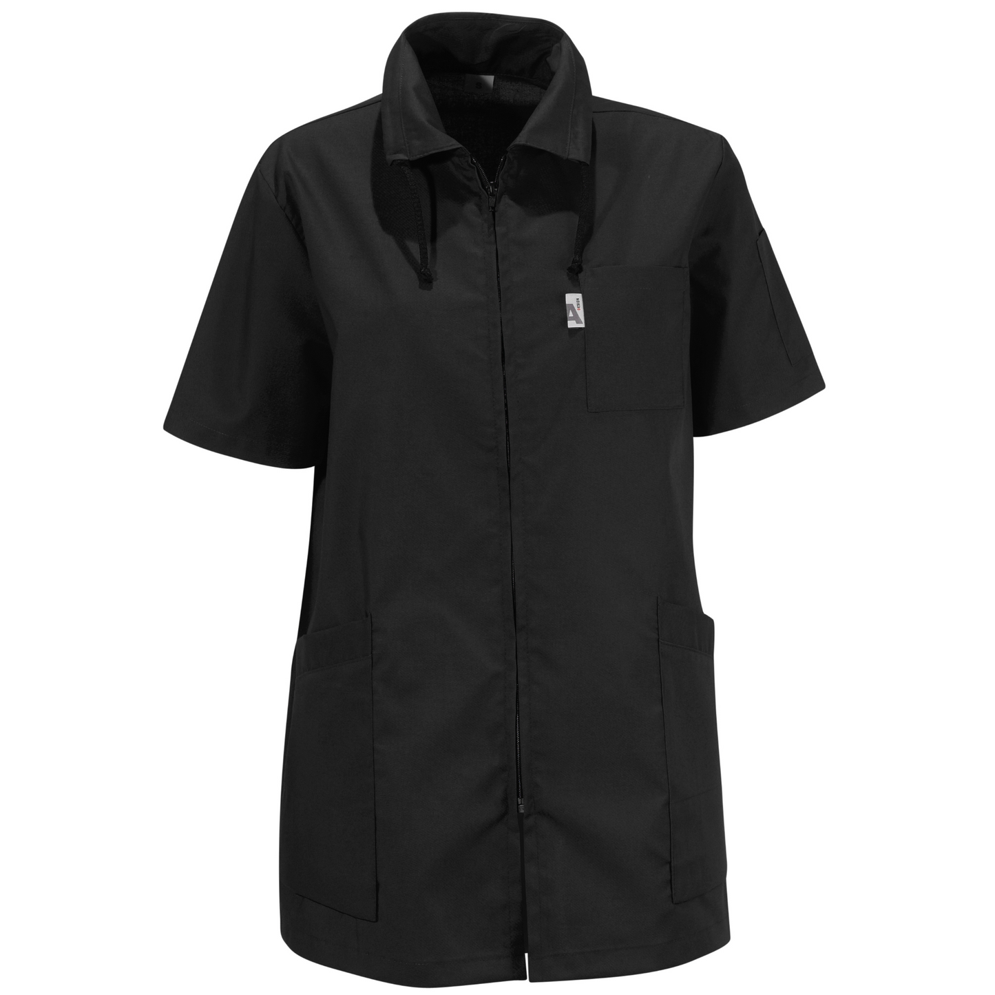 Svart bussarong med dragkedja, unisexmodell från MedicWear