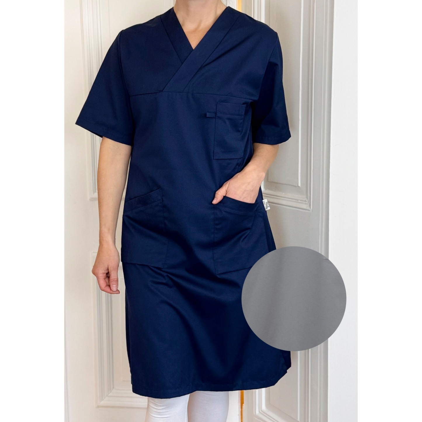 MEDICWEAR Klänning med V-hals