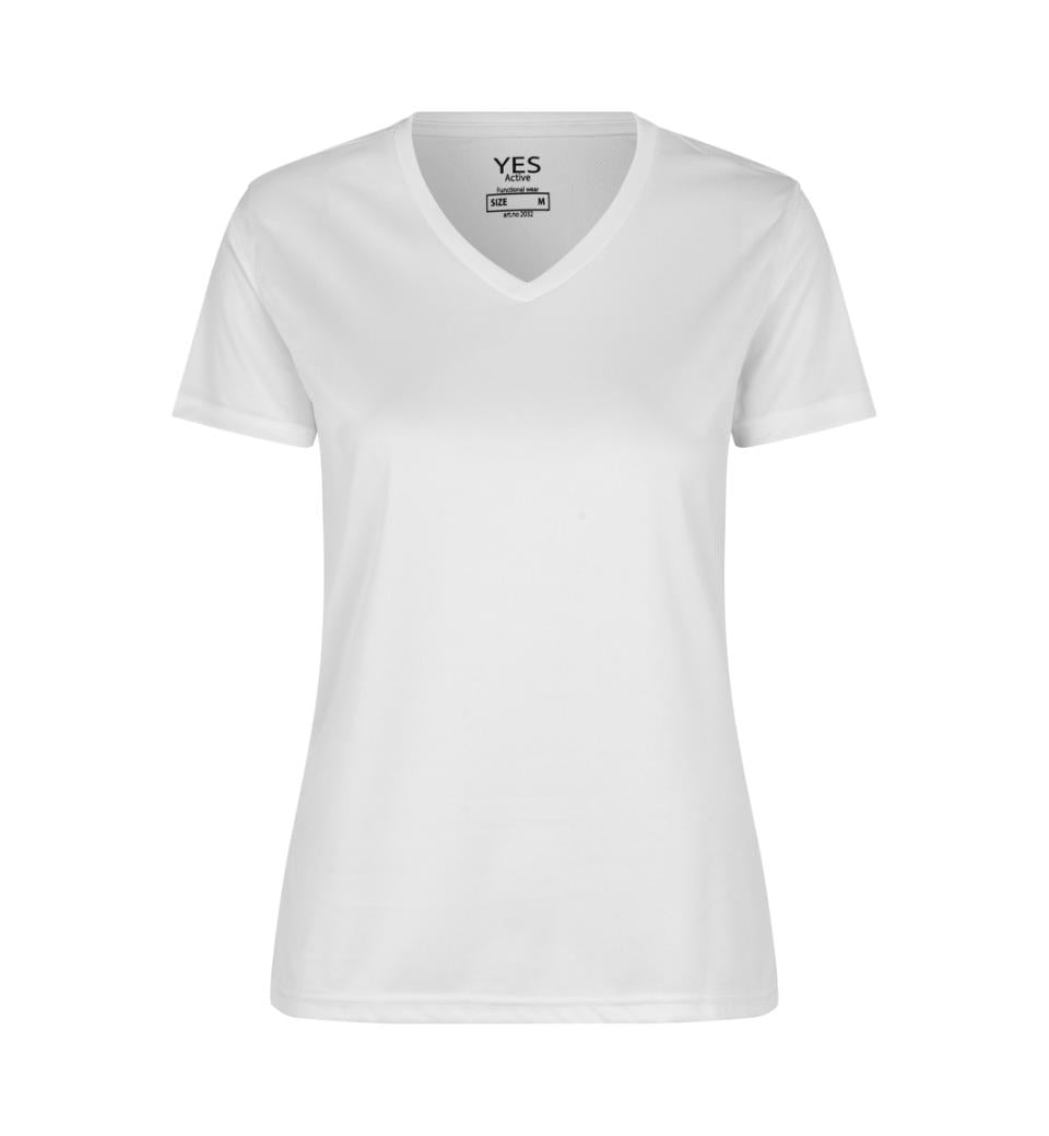 Active T-shirt V-hals, Dam