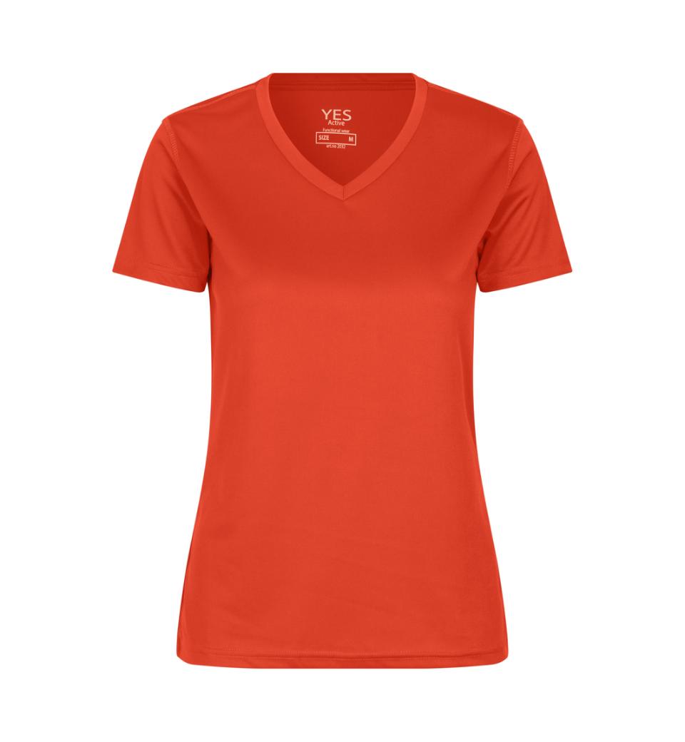 Active T-shirt V-hals, Dam