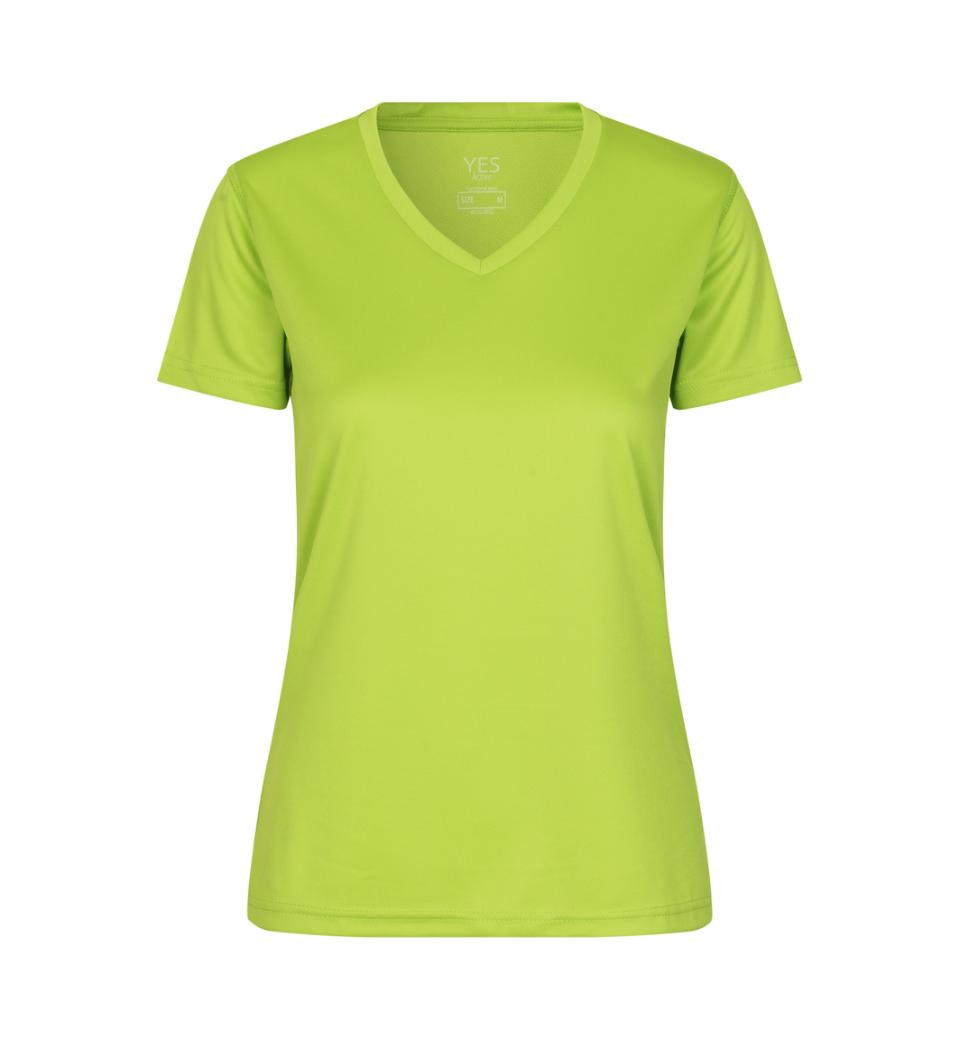 Active T-shirt V-hals, Dam