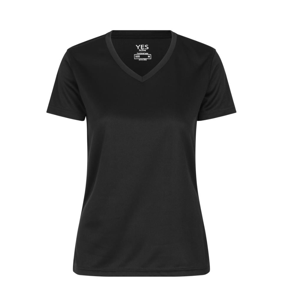 Active T-shirt V-hals, Dam