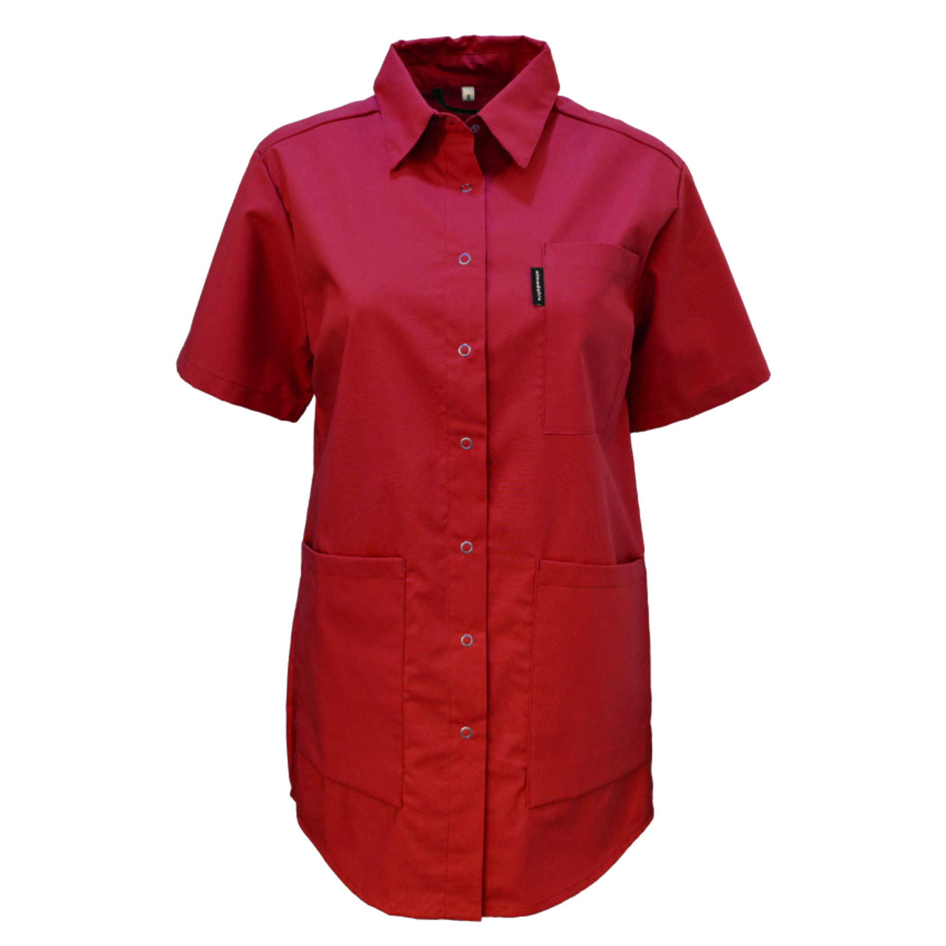 Röd vårdskjorta från Almedahls hos MedicWear